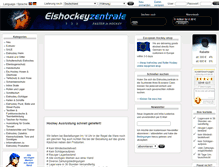 Tablet Screenshot of eishockeyzentrale.de